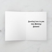 Van ons tot jullie kerstdieren feestdagen kaart (Binnen)