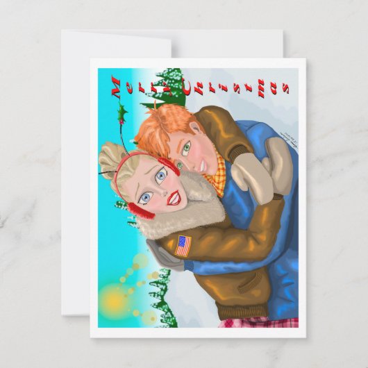 Van ons tot jullie kerstWenskaart Kaart (Voorkant)