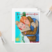 Van ons tot jullie kerstWenskaart Kaart (Voorkant / Achterkant in situ)