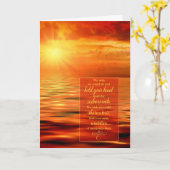 Van ons zonsondergang over de oceaan. kaart (Gele Bloem)