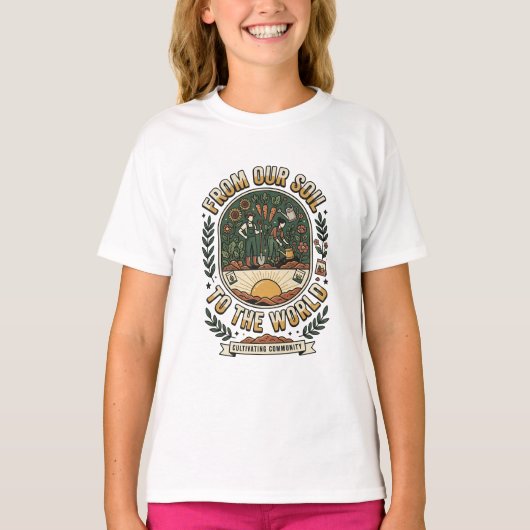 Van onze bodem tot de wereld t-shirt (Voorkant)