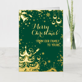 Van onze familie naar de jouwe folie wenskaart