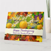 Van onze familie tot de uwe, Thanksgiving Kaart (Voorkant)