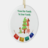 Van onze familie tot uw familie keramisch ornament (Rechts)