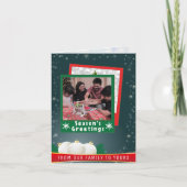 Van onze familie tot uw kerstfoto kaart (Voorkant)