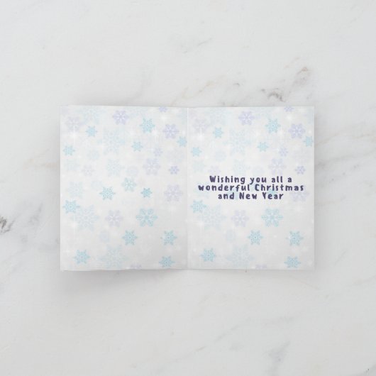 Van onze familie tot uw kerstfoto kaart (Binnen)