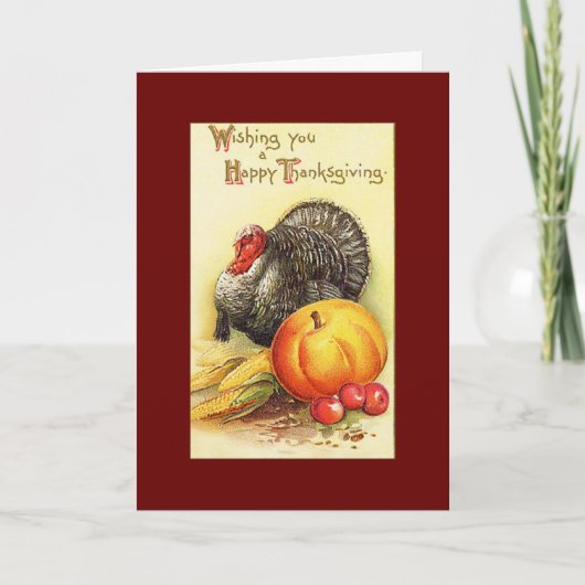 Van onze familie tot uw Thanksgiving Kaart (Voorkant)