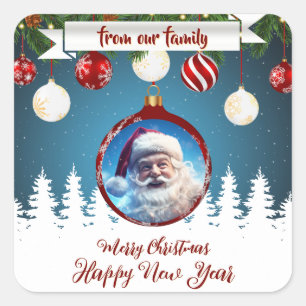 Van onze familie vierkante sticker