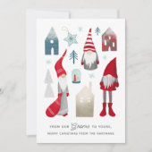 Van onze gnoom tot uw | Scandinavische kerst Feestdagenkaart (Voorkant)