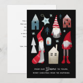 Van onze gnoom tot uw | Scandinavische kerst Feestdagenkaart (Voorkant / Achterkant)