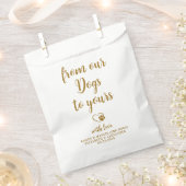 Van onze honden gepersonaliseerd Gold Dog Pet Trea Bedankzakje (Geknipt)