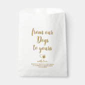 Van onze honden gepersonaliseerd Gold Dog Pet Trea Bedankzakje (Voorkant)