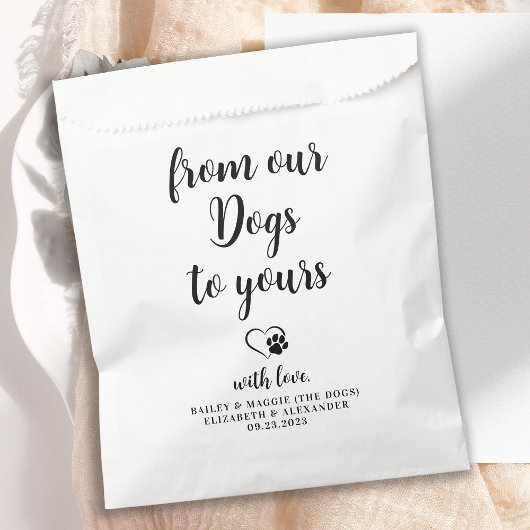 Van onze honden gepersonaliseerde Doggie Dog Pet T Bedankzakje