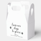 Van onze honden tot je honden-hondenweddenschap bedankdoosjes (Geopend)