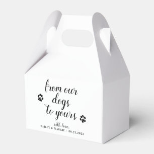 Van onze honden tot je honden-hondenweddenschap bedankdoosjes