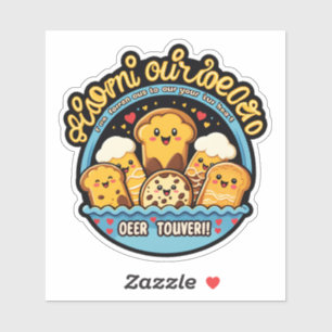 Van onze oven naar uw hart sticker