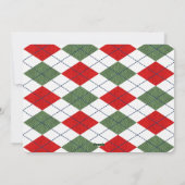 Van onze stam tot uw rode en groene foto feestdagenkaart (Achterkant)