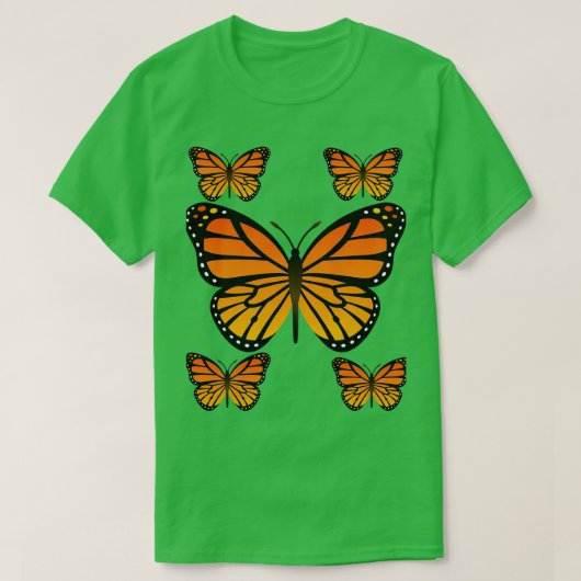van Oranje butterfly-bewustwording T-shirt (Design voorkant)