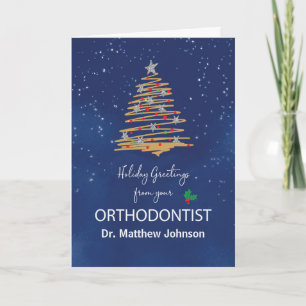 Van Orthodontist Kerstboom naam Kaart
