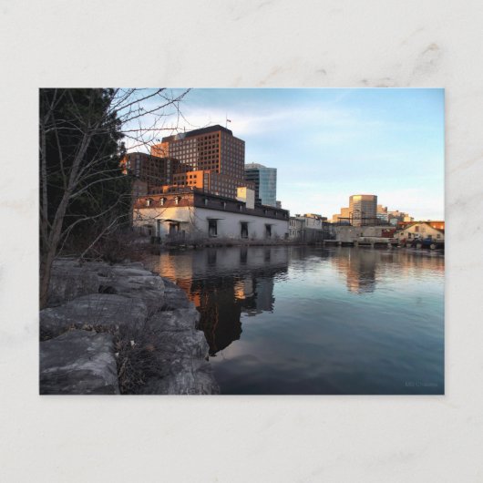 Van oud tot Nieuw - Waterfront Buildings Hull Queb Briefkaart (Voorkant)