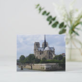 Van over de Seine Notre Dame de Paris Briefkaart (Staand voorkant)