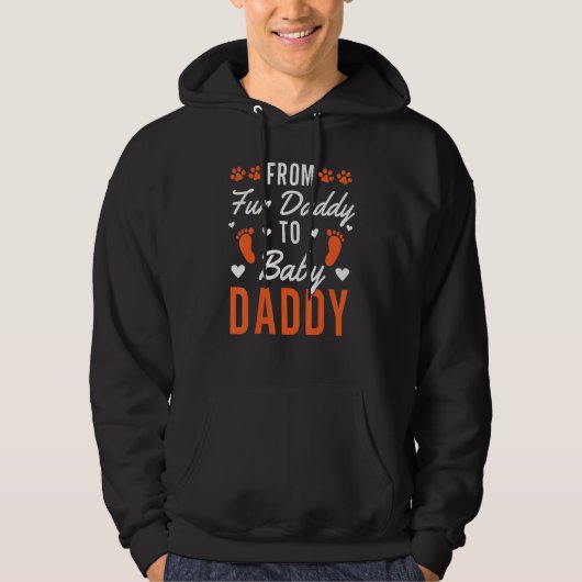 Van pappa naar Babby Papa_5 Hoodie (Voorkant)