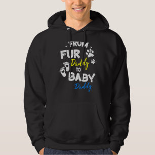 Van pappa naar Baby pappa Happy Father Day Dog Hoodie
