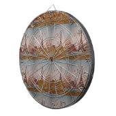 Van Parijs met Love Blue sky kleuren Dartbord (Voorkant Rechts)