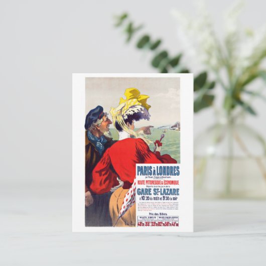 Van Parijs naar Londen Briefkaart (Staand voorkant)