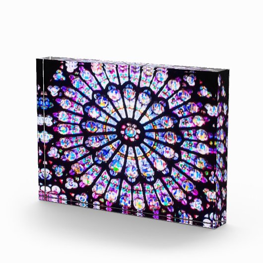 Van Parijs voorzien glas Notre Dame - het Venster  Fotoblokken (Rechts)