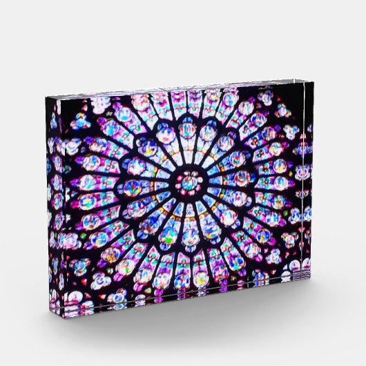 Van Parijs voorzien glas Notre Dame - het Venster  Fotoblokken (Links)