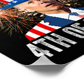 Van Pasen Grappig Gelukkig 4e van Juli Anti Joe Bi Poster (Hoek)