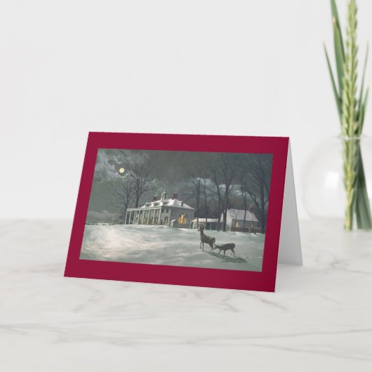 Van Paul McGehee de "Mount Vernon" Kerstkaart Feestdagen Kaart (Voorkant)