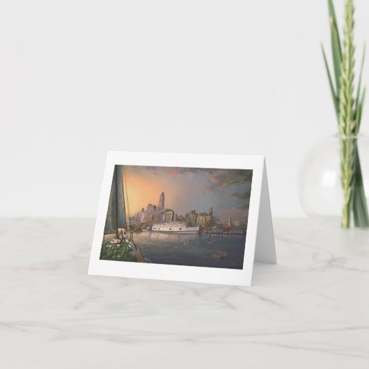 Van Paul McGehee de "Oud Baltimore bij Schemering" Kaart (Voorkant)