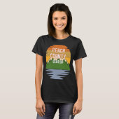 Van Peach County Georgia Sunset T-shirt (Voorkant volledig)