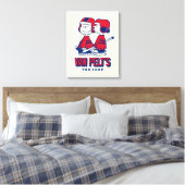 Van Pelt's Hockey Club Pro Shop Pattern Canvas Afdruk (Insitu (Slaapkamer))
