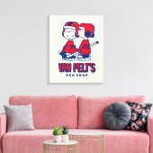 Van Pelt's Hockey Club Pro Shop Pattern Canvas Afdruk (Insitu (Woonkamer))