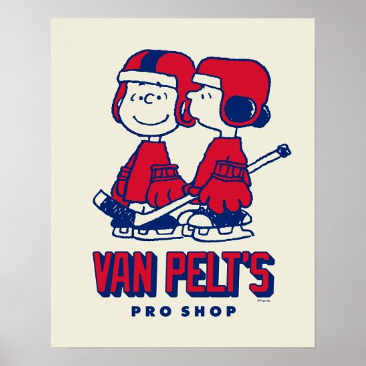 Van Pelt's Hockey Club Pro Shop Pattern Poster (Voorkant)