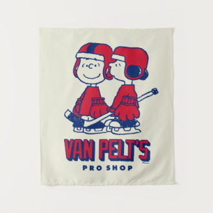 Van Pelt's Hockey Club Pro Shop Pattern Wandkleed