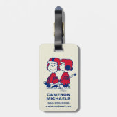 Van Pelt's Pro Shop Bagagelabel (Achterkant verticaal)