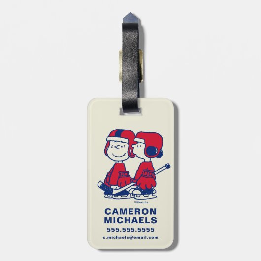 Van Pelt's Pro Shop Bagagelabel (Achterkant verticaal)