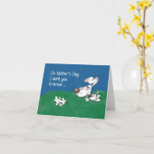 Van Pet Dog Moederdag Best Doggone Moeder Kaart (Gele Bloem)