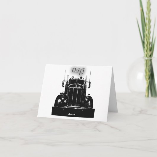 Van Peterbilt van de Naald van de Neus de Kaart (Achterkant)