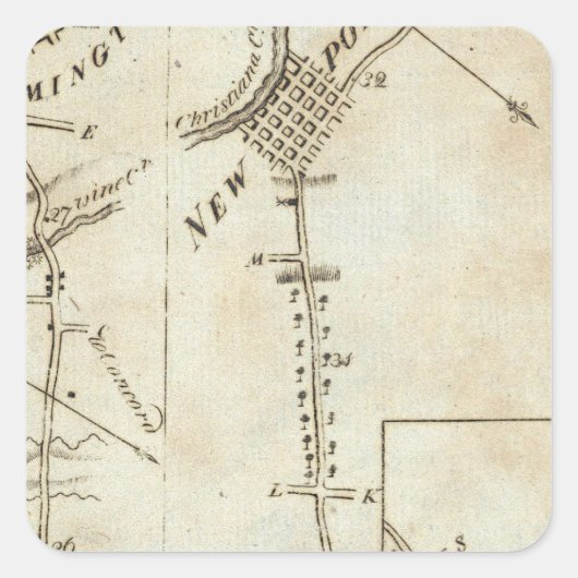 Van Phila tot Annapolis Maryld 53 Vierkante Sticker (Voorkant)