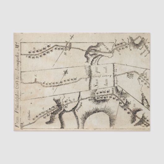 Van Philadelphia naar Annapolis Md 56 Tissuepapier (Voorkant)