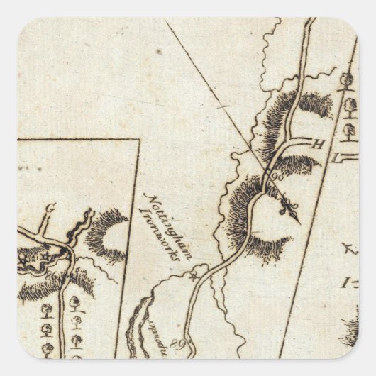 Van Philadelphia naar Annapolis Md 58 Vierkante Sticker (Voorkant)