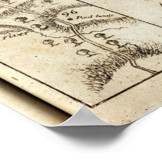 Van Philadelphia naar Annapolis Md 59 Poster (Hoek)