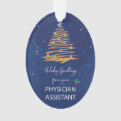 Van Physician Assistant Christmas Tree Customizab Ornament (voorkant)