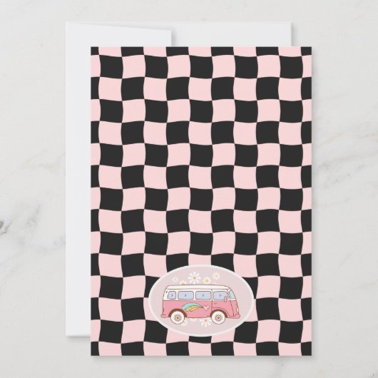 Van Pink Young Wild en drie 3e verjaardag Kaart (Achterkant)