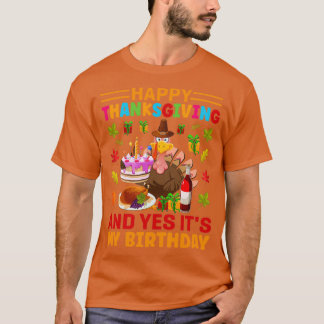 van Pizza in plaats van Thanksgiving Happy Thanksg T-shirt